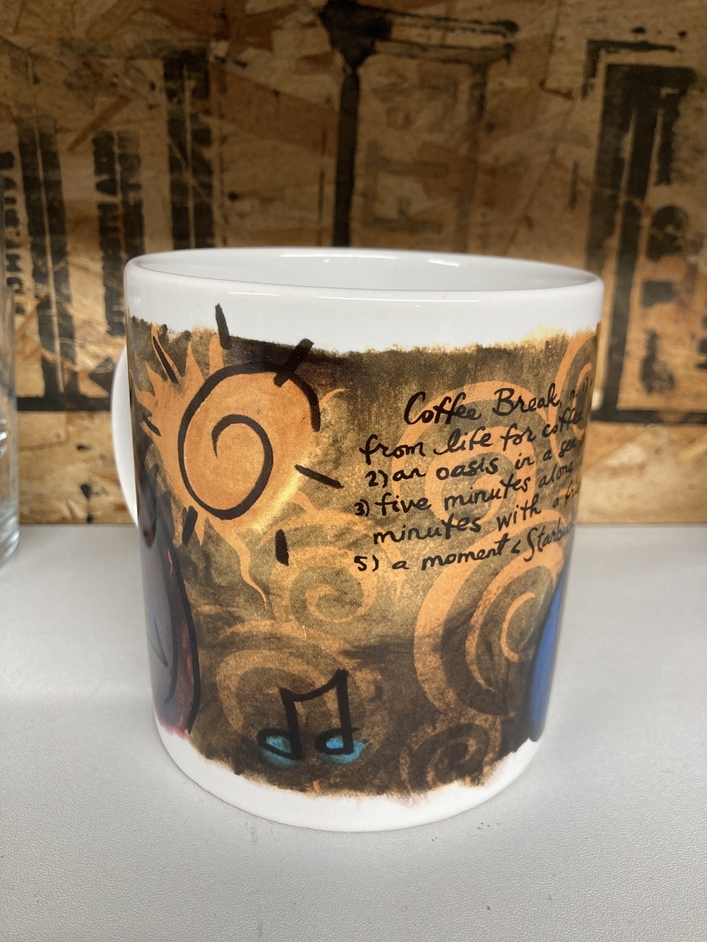 Vintage 90s Starbucks "Coffee Break Essentials" Mug